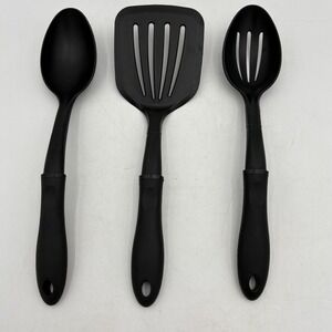 BK Heat Resistant Utensil Set Made‎ in USA Spoon Slotted Spoon Turner Spatula
